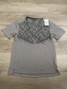 Nike Dri-FIT ADV Running Division Techknit Shirt Tan Uomo Taglia Small DQ4778-011 - Foto 1 di 7