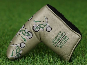 Scotty Cameron 2004 "BICYCLE" Green Pea Titleist Blade Putter Headcover - Picture 1 of 3