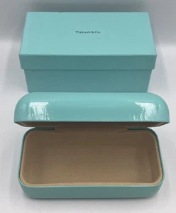 Tiffany & Co Hartschalenetui für Brillen Sonnenbrille mit Putztuch und Box - Bild 1 von 12