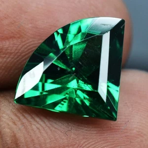 Fancy Cut Green Garnet CERTIFIED Ring Size 7 Carat Natural Loose Gemstone - Picture 1 of 7