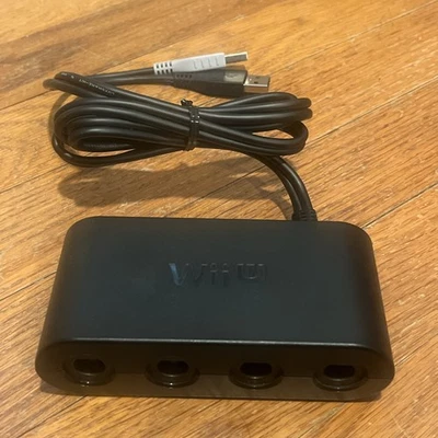 Nintendo Wii U Official OEM GameCube Controller Adapter WUP-028 Switch Used - Image 1 of 3