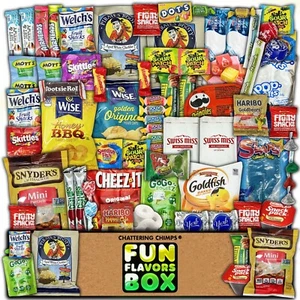 Healthy Nut Free Snacks Chips Candy 100 Count Variety Sampler Snack Care Package - Picture 1 of 11