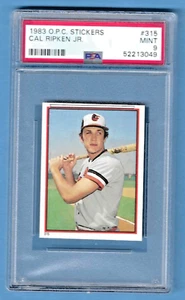 1983 O.P.C. Stickers Cal Ripken Jr. Orioles #315 Rookie PSA 9 #52213049 HOF 2007 - Picture 1 of 2