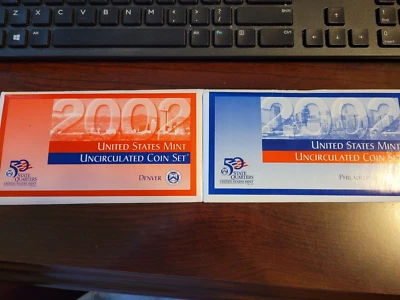 2002 UNITED STATES MINT SET DENVER AND PHILADELPHIA LENSES W/COA - Image 1 of 4