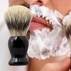 Men Shave Brush Birthday Gift Shave Brush Synthetic Bristles Black Handle