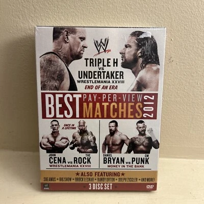 WWE: Best Pay-Per-View Matches 2012 (DVD, 2012, 3-Disc Set) SEALED Foto 1 de 2