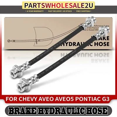 Manguera hidráulica de freno trasero izquierdo y derecho 2 piezas para Chevrolet Aveo Aveo5 Pontiac G3 Foto 1 de 4