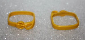 Playmobil Ceinture Chevalier Schwertgürtel " Jaune Clair " 2 Pièce Soldats - Picture 1 of 2