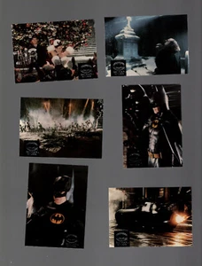 Lot of 6 Batman Returns movie trading cards Topps Stadium Club Tim Burton - Picture 1 of 2