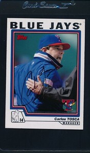 2004 Topps #296 Carlos Tosca Blue Jays Signed Auto *21236