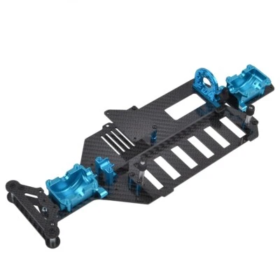 Carbon Fiber Chassis Frame Kit for Tamiya TT-02 TT-02D Upgrades 1/10 RC Car - Image 1 of 4