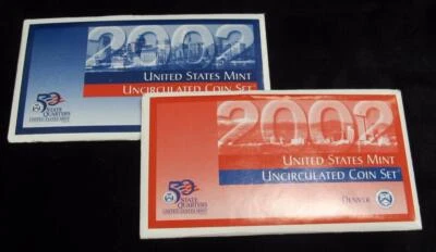 2002 Uncirculated Mint Set * Philadelphia & Denver * 20 Coins * Sealed in Box - Image 1 of 4