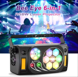 LED RGBW Laser Beam Scanner Projector DMX DJ Disco Light Party Stage Laser Club - Picture 1 of 9