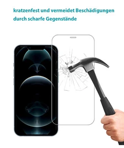 Full Screen Panzerfolie für iPhone 14 13 12 11 X Cover Schutz Glas - Bild 1 von 8