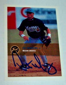 2000 Just 2K Atlanta Braves Pat Manning Hand Signed Autographed Rookie Card