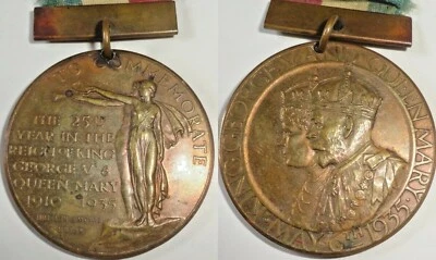 1935 King George V & Queen Mary Bronze JUBILEE MEDAL - Image 1 of 4