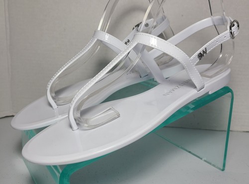 Stuart Weitzman Jelly Thong sandali alla caviglia con cinturino donna taglia 10 nuovi senza etichette