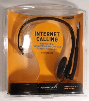 PLANTRONICS AUDIO 310 Mono Analog PC HEADSET Compatible with Windows New in Pack - Image 1 of 4