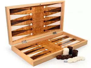 Wunderschöne HOLZ Backgammon Tavla XXL ROSE b- Ware - Bild 1 von 5