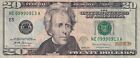 $20 Dollar Bill Series 2017 Circulated Triple Serial Number NE 09990913 A Money