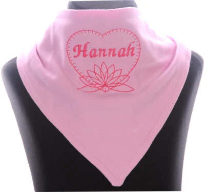 Panno sciabola con nome ricamato bavaglino bambino foulard triangolare foulard collo sputa foulard - Immagine 1 di 3