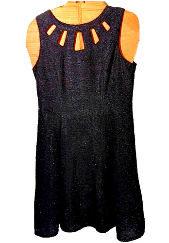 Abito da cocktail nero glitterato Alyx tg 12