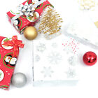  3 Pcs Xmas Paper Wrappers Wrapping with Cut Lines Christmas
