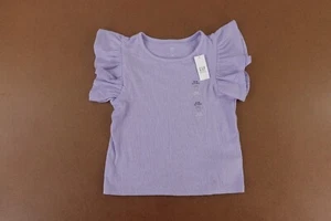 Gap Kids Girls Size Medium (8) Lilac Crinkle Short Flutter Sleeve Top NWT - Picture 1 of 6