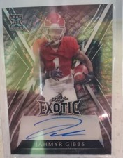 2023 Leaf Exotic Jahmyr Gibbs Kaleidoscope Elephant Ssp #/6