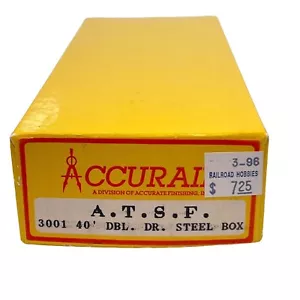 ACCURAIL 3001 A.T.S.F. Coche de carga Santa Fe 40' doble puerta acero #17618 nuevo en caja - Imagen 1 de 3
