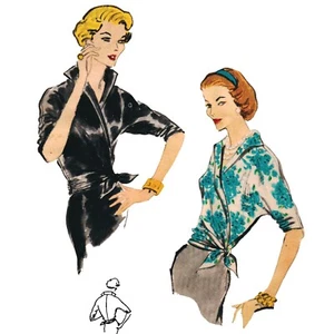 Vintage 1950s Sewing Pattern, Blouse “Easy to Make” - Bust: 34” (86.3cm) - Picture 1 of 1