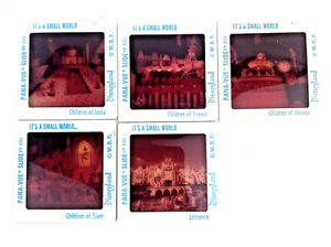 Lote de 5 diapositivas Pana Vue vintage de Disneyland California It's A Small World - Imagen 1 de 9