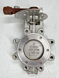 High Performance Butterfly Valve, Full Stainless Steel, 4" Class 150 Lug Style - Picture 1 of 11