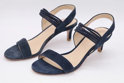 PELLE MODA REBA SANDALIAS TACONES MUJER GAMUZA NIÑO AZUL MEDIANOCHE Foto 1 de 4