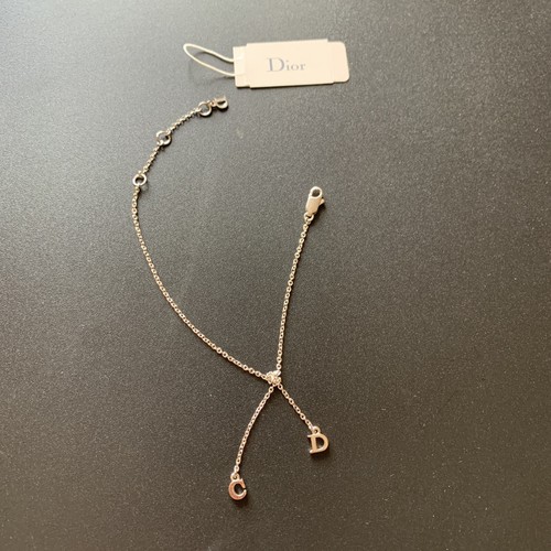 Bracciale Christian Dior braccialetto argento logo