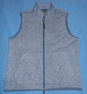 MEN'S  ROBERT GRAHAM  BLUE  FULL ZIP VEST  XL  EUC - Picture 1 of 5