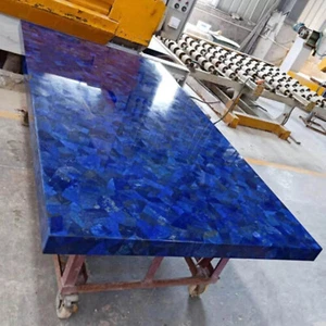36"x24" Elegant Lapis Stone Dining Table Random Furniture Mid Century Modern Art - Picture 1 of 8