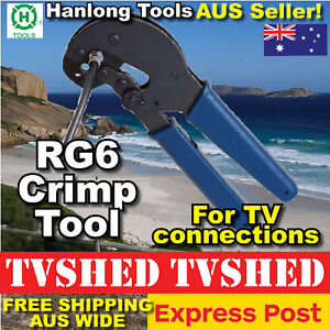 Crimp Tool for RG6 RG59 Coaxial Cable F Type Connectors - Free Express in AUS