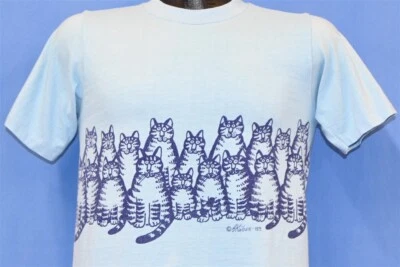 Camiseta vintage años 70 B KLIBAN FAT CAT CRAZY SHIRTS HAWAII ENVOLVENTE PEQUEÑA S Foto 1 de 4