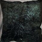 Home Decor' Pillow Black faux Suede 17
