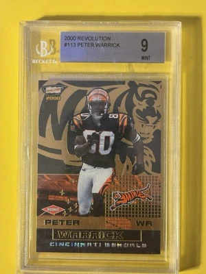 2000 Revolution Peter Warrick RC Serial Number SP 190 /300 Beckett 9 🔥🔥 - Image 1 of 2
