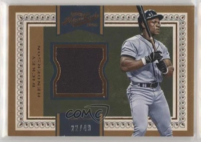 2016 Panini Prime Cuts Base IV Relics Bronze /49 Rickey Henderson #132 HOF - Image 1 of 2