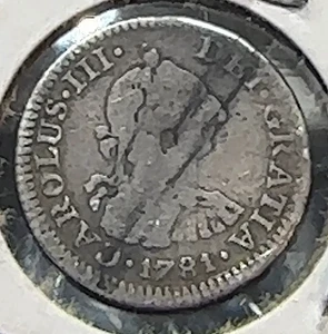 1781 Mo FF Mexico 1/2 Real Nice Super Original VG+ CHRC - Picture 1 of 2