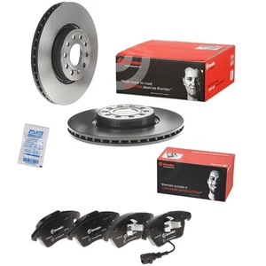 Brembo Bremsscheiben 312mm + Bremsbeläge Vorne passend für VW Passat B7 Audi A3 - Bild 1 von 9