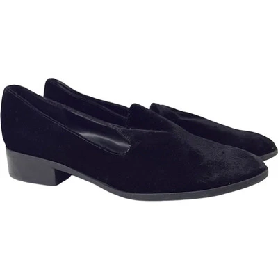 Zapatos mocasines sin cordones Marc Fisher Traycee2 para mujer talla 7,5 de terciopelo negro Foto 1 de 4