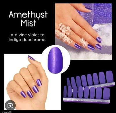 Цветные уличные полоски для лака для ногтей, аметистовый туман, фиолетовый, новые в коробке, ЧИТАЙТЕ!!! - Изображение 1 из 4