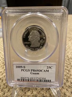 2009-S  Guam State Proof Quarter **PCGS PR69DCAM** - Image 1 of 3