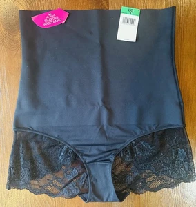 Calzoncillos de encaje cintura alta Maidenform encaje negro, poliéster y spandex talla #L nuevos - Imagen 1 de 9