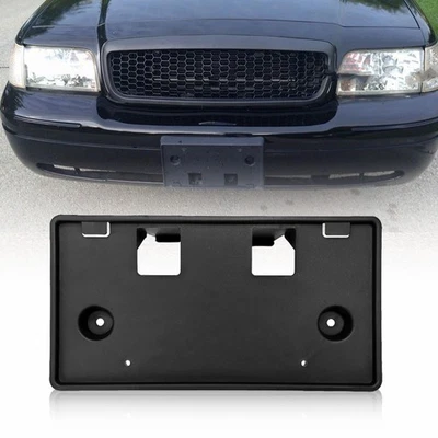 Soporte de etiqueta de parachoques delantero negro Victoria para Ford Crown 1998-2011 Foto 1 de 4