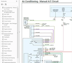 Dodge RAM 2500 2006 Color Wiring Diagram Schematic L6 5.9L DSL 4WD pdf - Bild 1 von 1